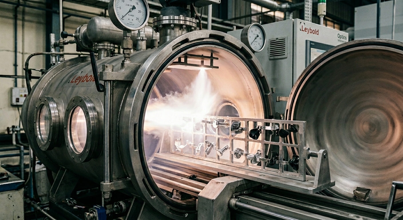 physical vapor deposition chamber used for eco-friendly vacuum metallizing without hazardous wastewater or chrome emissions.